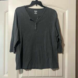 2x 3/4 Sleeve Henley